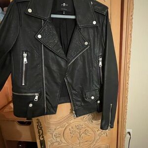 7 For all Mankind Leather Jacket